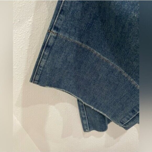 Rebecca Minkoff High Rise Wide Leg Jeans Contemporary Boho Western Designer - Picture 7 of 8